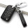 BLACK-ROSE Leder Schlüssel Cover für Volkswagen, Audi, Skoda, Seat Schlüssel  LEK4-V3X