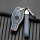 Key case cover FOB for Mercedes-Benz keys incl. keychain (HEK58-M8)