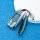Key case cover FOB for Audi keys incl. keychain (HEK60-AX6)