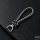 Exclusive Leather Keychain With Crystal Decoincluding Carabiner