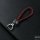 Exclusive Leather Keychain With Crystal Decoincluding Carabiner